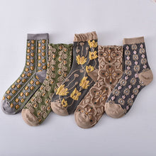 Load image into Gallery viewer, Womens Floral Cotton Socks (10 Pairs)