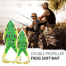 Load image into Gallery viewer, Double Propeller Frog Soft Bait(1 or 5 pics)