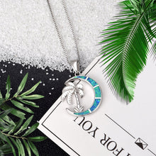 Load image into Gallery viewer, Blue Moon Palm Necklace