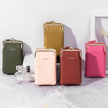 Load image into Gallery viewer, 2022 New Fashion Women Phone Bag Solid Crossbody Bag