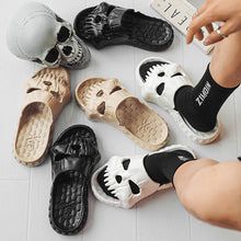 Load image into Gallery viewer, Skull Design Single Band Slippers