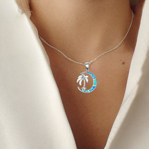 Blue Moon Palm Necklace