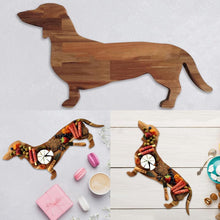 Load image into Gallery viewer, Wooden Dachshund Dog Dinner Plate