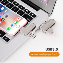 Load image into Gallery viewer, 3-in-1 USB Flash Drive