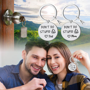 SANK®Don't Do Stupid Things Keychain