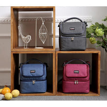 Load image into Gallery viewer, Insulated Double Decker Lunch Bag