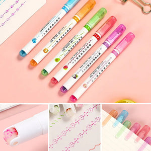 💖BEST GIFTS FOR KIDS - Dual Tip Pens with 6 Different Curve Shapes Fine Tips