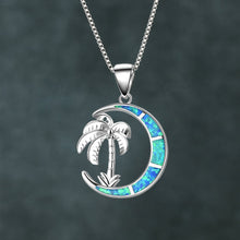 Load image into Gallery viewer, Blue Moon Palm Necklace