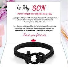 Load image into Gallery viewer, Love You Forever Nautical Braided Rope Bracelet - To My Son/Grandson