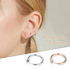 Retractable Earrings-No need piercing