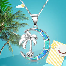 Load image into Gallery viewer, Blue Moon Palm Necklace