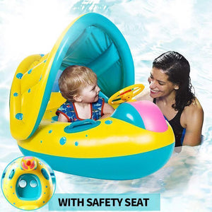 Baby Swim Ring Sunshade Baby Float Boat Seat