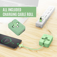 Load image into Gallery viewer, Three In One Charging Cable Roll