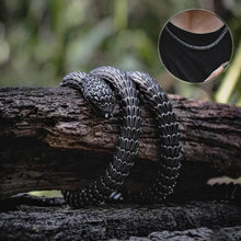 Load image into Gallery viewer, World Serpent Jormungandr Snake Necklace