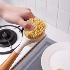 Wooden Handle Pan Brush