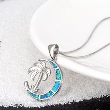 Load image into Gallery viewer, Blue Moon Palm Necklace