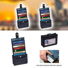 Load image into Gallery viewer, Amazing Easy Access Vertical Wallet with RFID Blocking