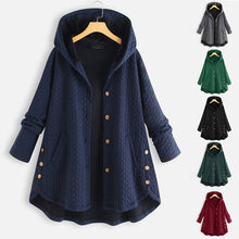 Load image into Gallery viewer, Vintage Solid Casual Tops Long Sleeve Hooded Coat