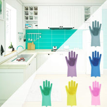 Load image into Gallery viewer, Magic Silicone Washing Gloves