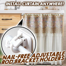 Load image into Gallery viewer, Nail-free Adjustable Rod Bracket Holders (2pcs)