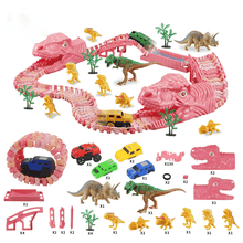 Load image into Gallery viewer, Dinosaur Track Set Toy