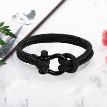 Load image into Gallery viewer, Nautical Braided Rope Bracelet (Gift Card Included)