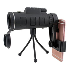 Load image into Gallery viewer, 12X50 High Power Monocular Telescope With Smartphone Adapter and Tripod