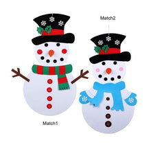 Load image into Gallery viewer, DIY Felt Christmas Snowman Set