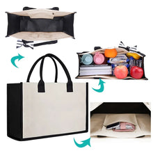 Load image into Gallery viewer, 🎁Perfect Gift-Letter Canvas Bag Women Hit Color Simple Shoulder Shopping Tote Handbag