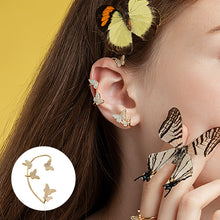 Load image into Gallery viewer, Butterfly Garden Crescent Earrings