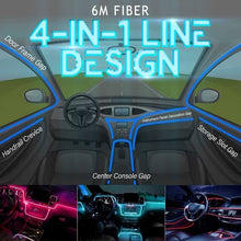 Load image into Gallery viewer, 4-in-1 Line Automotive LED Atmosphere Light