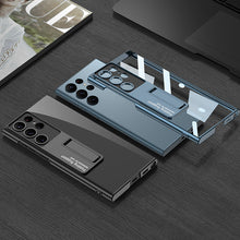 Load image into Gallery viewer, Samsung S23 Plated Stand Phone Case