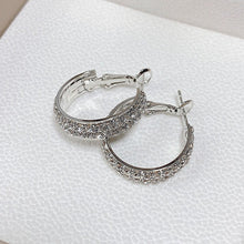 Load image into Gallery viewer, Sparkle Small Hoop Earrings
