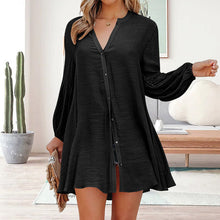 Load image into Gallery viewer, Solid Panel Button-Up Shirt
