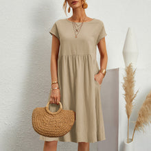 Load image into Gallery viewer, 🔥 Last Day Promotion 50% OFF 🔥Women&#39;s Short Sleeve Cotton And Linen Dress