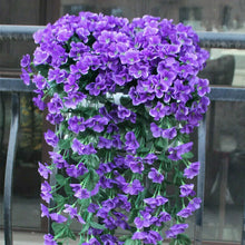 Load image into Gallery viewer, Simulated Violet Hanging Basket