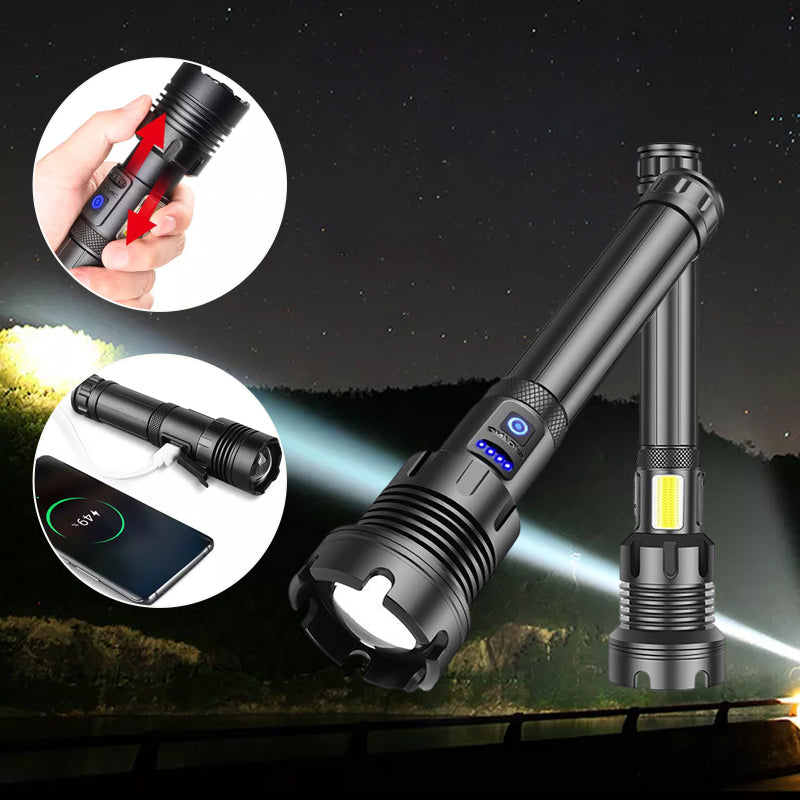 🔥Hot SALE🔥LED Rechargeable Tactical Laser Flashlight