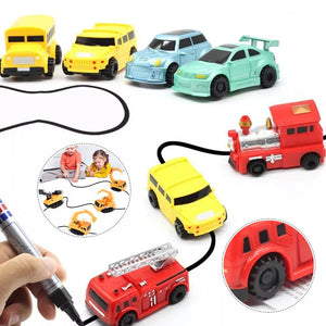 Follow-The-Line Inductive Car