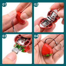 Load image into Gallery viewer, Strawberry Shaped Nail Clippers