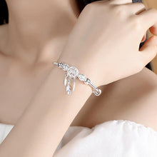 Load image into Gallery viewer, Dreamcatcher Feather Charm Bracelet