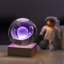 Load image into Gallery viewer, 3D Galaxy Crystal Ball Nightlight Decorlamp