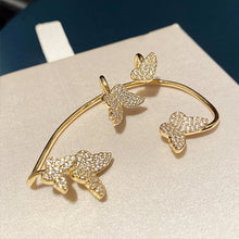 Load image into Gallery viewer, Butterfly Garden Crescent Earrings