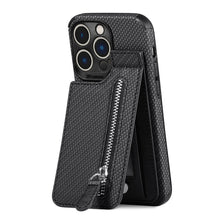 Load image into Gallery viewer, Magnetic Zipper Wallet Cover With Credit Card Holder