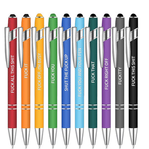 10 pcs Funny Office Pens(Black Ink)
