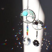 Load image into Gallery viewer, Crystal Wind Chime Tree Of Life Suncatcher