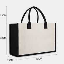 Load image into Gallery viewer, 🎁Perfect Gift-Letter Canvas Bag Women Hit Color Simple Shoulder Shopping Tote Handbag