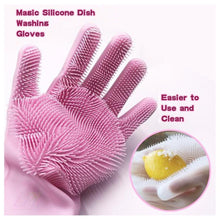 Load image into Gallery viewer, Magic Silicone Washing Gloves