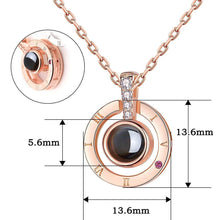 Load image into Gallery viewer, 100 Languages &quot;I LOVE YOU&quot; Necklace &amp; Ring（adjustable）