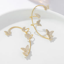 Load image into Gallery viewer, Butterfly Garden Crescent Earrings