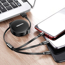 Load image into Gallery viewer, 3-1 Retractable charging cable for IOS, Micro and Type-c